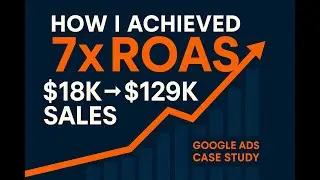 How I Achieved 7× ROAS on Google Ads: $18K Ad Spend → $129K Sales Case Study