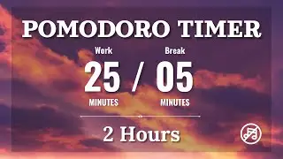 📚 25/5 POMODORO TIMER ✨| 4 x 25 min | NO MUSIC | Study| ADHD| Focus| Aesthetic