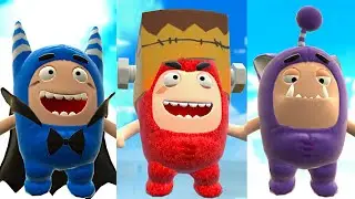 Oddbods Turbo Run - Spooky Costume Oddbods Pogo, Fuse and Jeff