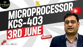 Hindi FIRST LIVE CLASS | Microprocessor | KCS-403 | AKTU | @c4yourselfyt