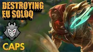 Destroying EU SoloQ: G2 Caps - Pyke Mid Lane - KDA 21/3/12
