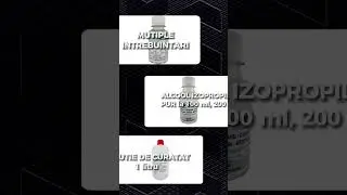 Alcool izopropilic, Solutie curatare diverse suprafete, 
