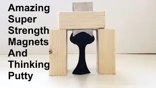 Super Strong Neodymium Magnets vs Magnetic Thinking Putty Time-lapse