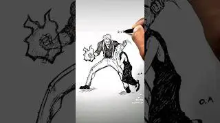 stickman nanami vs haruta #drawing #art #shorts #jujutsukaisen
