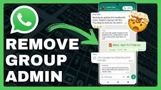 How To Remove Someone As Group Admin On WhatsApp