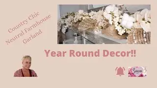 Gorgeous Farmhouse Neutral Garland | Year Round Decor | Decor for all Year | SPRING has SPRUNG