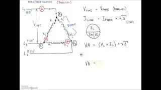 3 Phase Delta Tutorial (Electrical Power PE Exam Review)