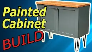 Painted Cabinet Build Hairpin Legs | JoesWorkBench
