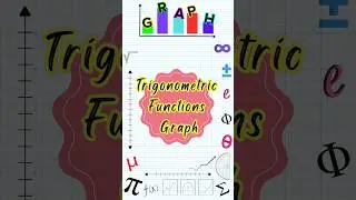 𝙏𝙧𝙞𝙜𝙣𝙤𝙢𝙚𝙩𝙧𝙞𝙘 𝙁𝙪𝙣𝙘𝙩𝙞𝙤𝙣𝙨 𝙂𝙧𝙖𝙥𝙝 📈 sin x, cos x, tan x, sec x, csc x, cot x #maths #trignometry #graph