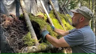 Winter Bushcraft Shelters - Major Rebuild Project -  The Teardown Begins.