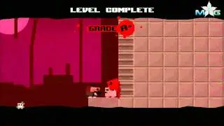 Super Meat Boy Walkthrough - The Hospital 2-9 Blood Swamp