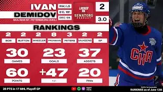 2024 NHL Draft Prospect Profile: Ivan Demidov