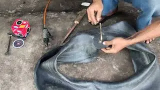 PERBAIKAN VALVE BAN 7.50 R16. PRAKTIS CEPAT DAN KUAT.