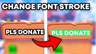 How To Change Text Stroke Color In PLS DONATE (2024) | Quick & Easy