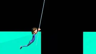Swing on rope animation