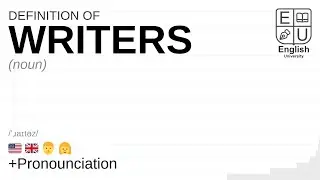 WRITERS meaning, definition & pronunciation | What is WRITERS? | How to say WRITERS