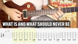 What is and what should never be Led Zeppelin Guitar Tab Cover Lesson Tutorial
