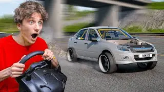 ТУРБО ЛАДА ГРАНТА 400 КМ/Ч ПО ТРАССЕ С ТРАФИКОМ...! (BEAM NG DRIVE)