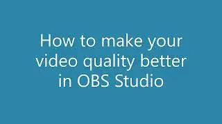 How to record in best quality on Obs Blurr Screen Problem Solved For Free [Simplest Methode ]