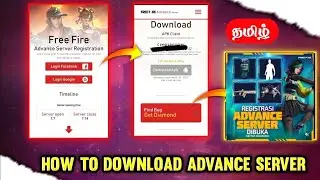How to register and download advance server in tamil🔥(OB 36)