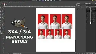 Cara Membuat Ukuran Pas Foto 4x6 dan 3x4 di GIMP