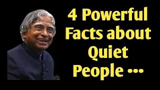 4 Powerful Facts about Quiet people (
