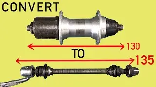 Converting a Shimano hub 130 to 135mm wheel