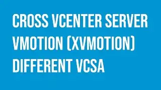 VMware Cross vCenter Server vMotion (xvMotion) between different vCenters.