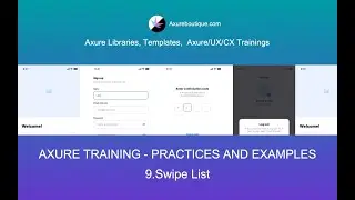 Axure Tutorial-Practices and Examples: 9.Swipe List