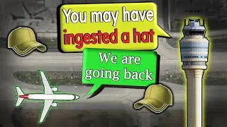 Aircraft SUCKED A HAT INTO THE ENGINE | Returns to Gate