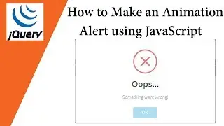 How to Make an Animation Alert using JavaScript 💡 SweetAlert 💡