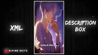 New Sad Song Xml File 🥺 Alight Motion Preset Xml 🙂
