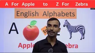 English Alphabets Meaning (with Pictures),APPLE एप्पल(सेब) A for Apple to Z for Zebra with Pictures