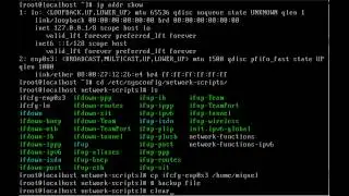 How to set static IP in CentOS/Fedora systems using console