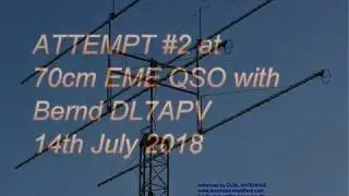 [70cm EME] Attempt #2 DL7APV 70cm EME Voice
