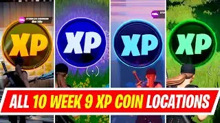 All Week 9 Gold, Purple, Blue and Green XP Coins Locations in Fortnite Chapter 2 Season 5