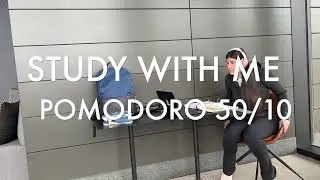 STUDY WITH ME POMODORO STYLE 50/10 2 HRS WITH ALARMS