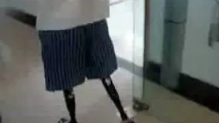 Chinese triple amputee walking
