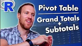 How to create a Pivot Table with SUBTOTALS and GRAND TOTALS in R | RStudio
