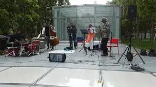 Lewis Jordan and Music at Salesforce Fake Park