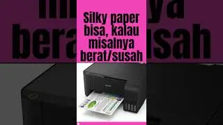 Apa Kertas Silky 260 gsm aman di Epson L3210 