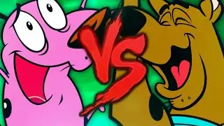 Coragem o Cão Covarde VS. Scooby-Doo | Batalha de Rap - MRH em 8 Minutoz