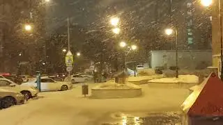 Снегопад в Москве