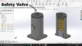 SOLIDWORKS | Safety Valve | part & Assembly |