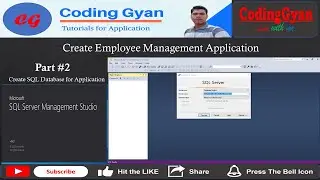 How To Create Database in SQL Server Management Studio for Employee management Application