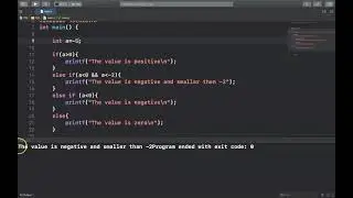 Programming Language: The conditional statement if, else if and else