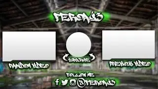 Outro Template Graffiti | Free download! | PhotoShop ✅
