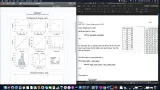 Linear Regression in SAS
