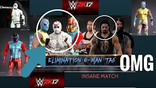 WWE 2K 17, Shield 6 Man Match vs The Rape Squad