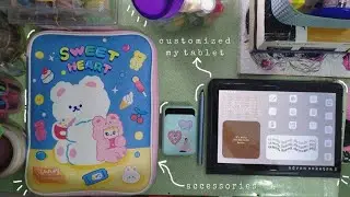 Custommized my android tablet Advan Sketsa 2  | Aesthetic home Screen | Tablet accessories